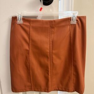 Shinestar Chic Brown Mini Skirt